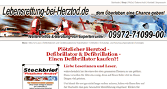 Desktop Screenshot of lebensrettung-bei-herztod.de
